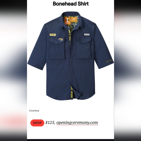 Columbia PFG Opening Ceremony collaboration Bonehead Shirt Mens Medium $125 - Picture 3 of 8